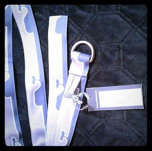 VINEYARD VINES MEN WHALE LINE D- RING BELT